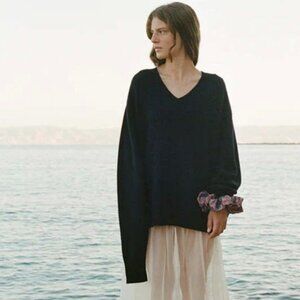 maryam nassir zadeh Black Davis Sweater